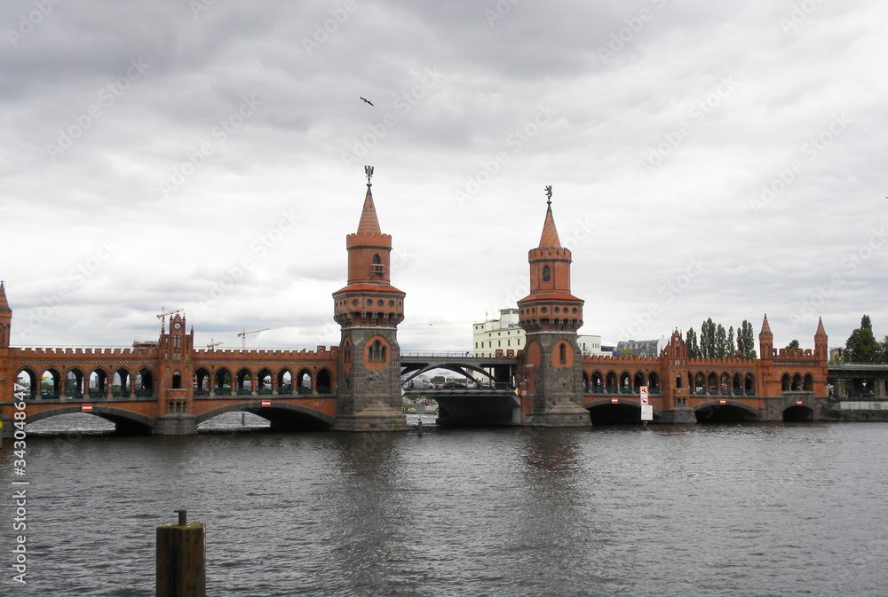 the oberbaumbruke bridge in Berlin