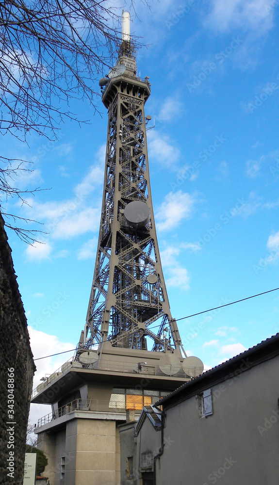 an old radio tower an old radio tower
