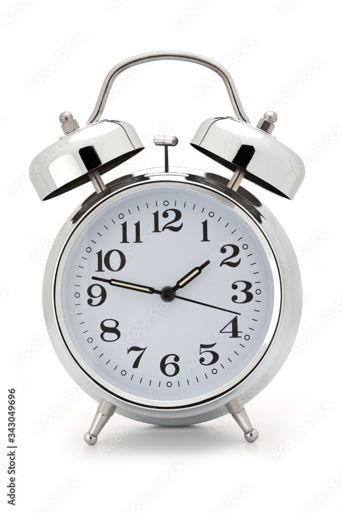 alarm clock ringing isolated on white alarm clock ringing isolated on white