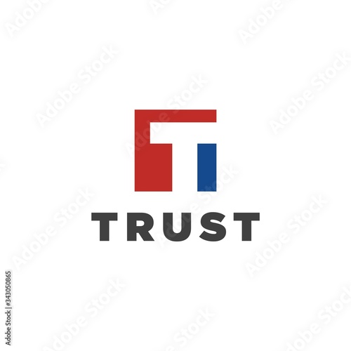 Trust Logo Vector Letter T