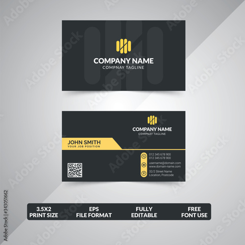 Creative and Modern Business Card template, clean and professional business card template, ready to print vector business card