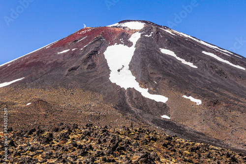 Tongariro National Park. Tongariro mountain. North Island. New Zealand photo