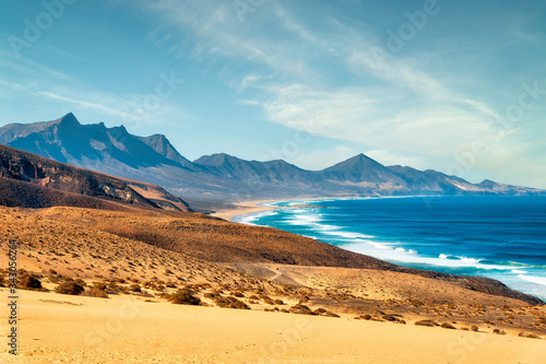 Fotografia Playa Veril Manso in Jandia National Park, Southern Fuerteventura, Spain