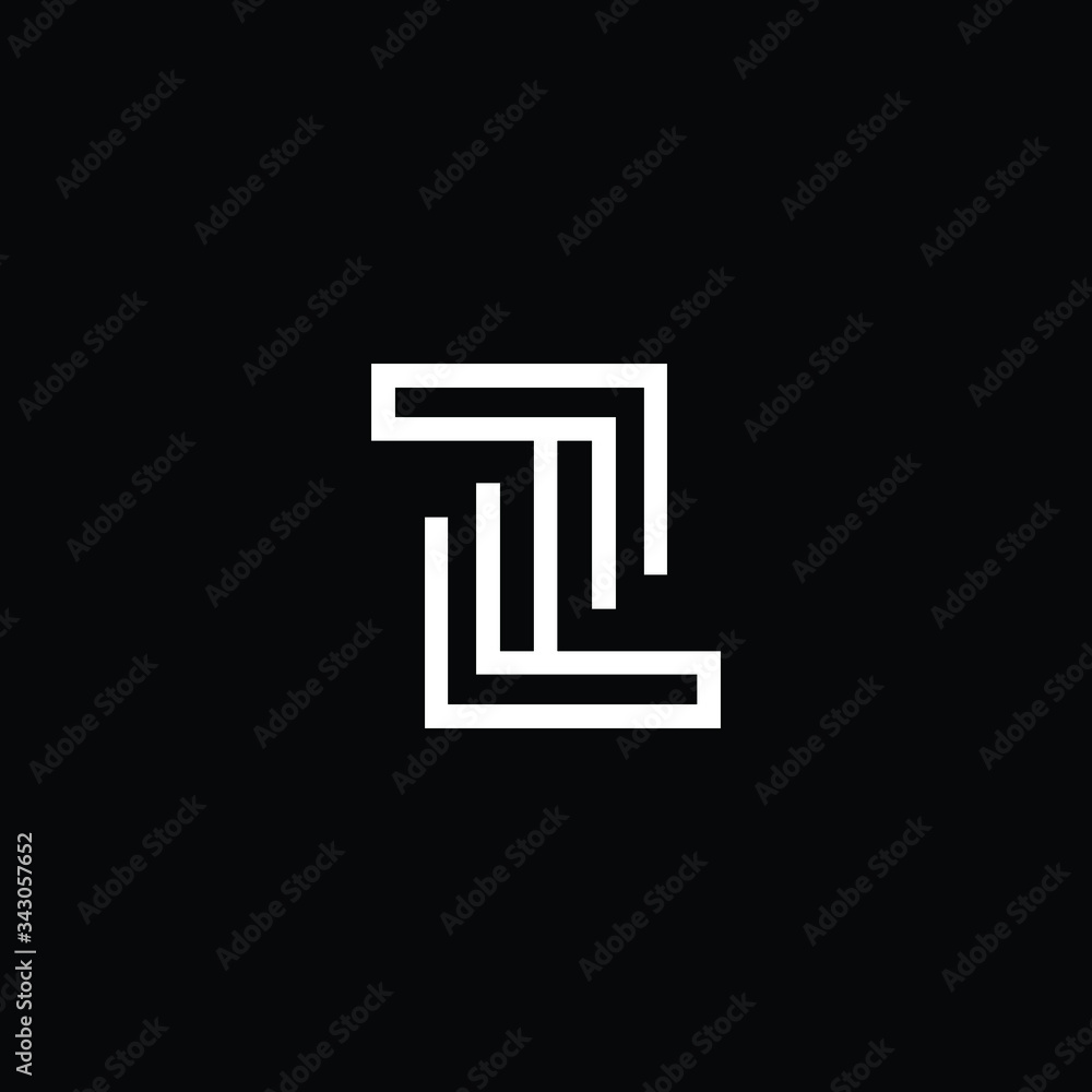 Minimal elegant monogram art logo. Outstanding professional trendy awesome artistic ZM MZ ZW WZ initial based Alphabet icon logo. Premium Business logo White color on black background Minimal elegant monogram art logo. Outstanding professional trendy awesome artistic ZM MZ ZW WZ initial based Alphabet icon logo. Premium Business logo White color on black background