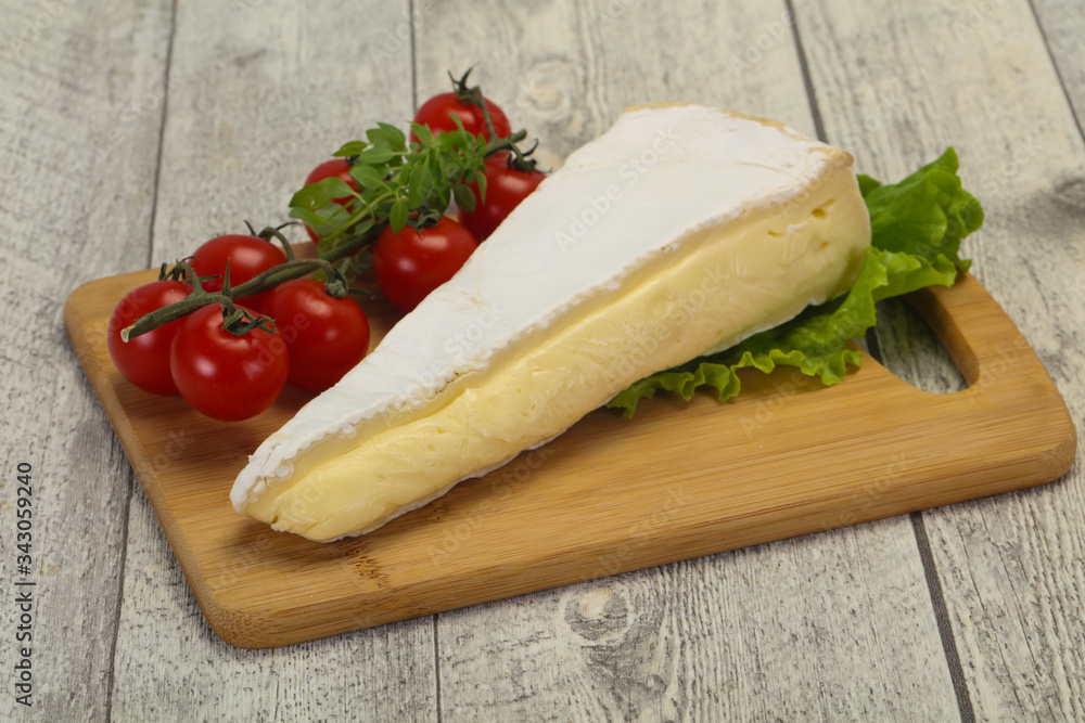 Brie cheese triangle served salad Brie cheese triangle served salad