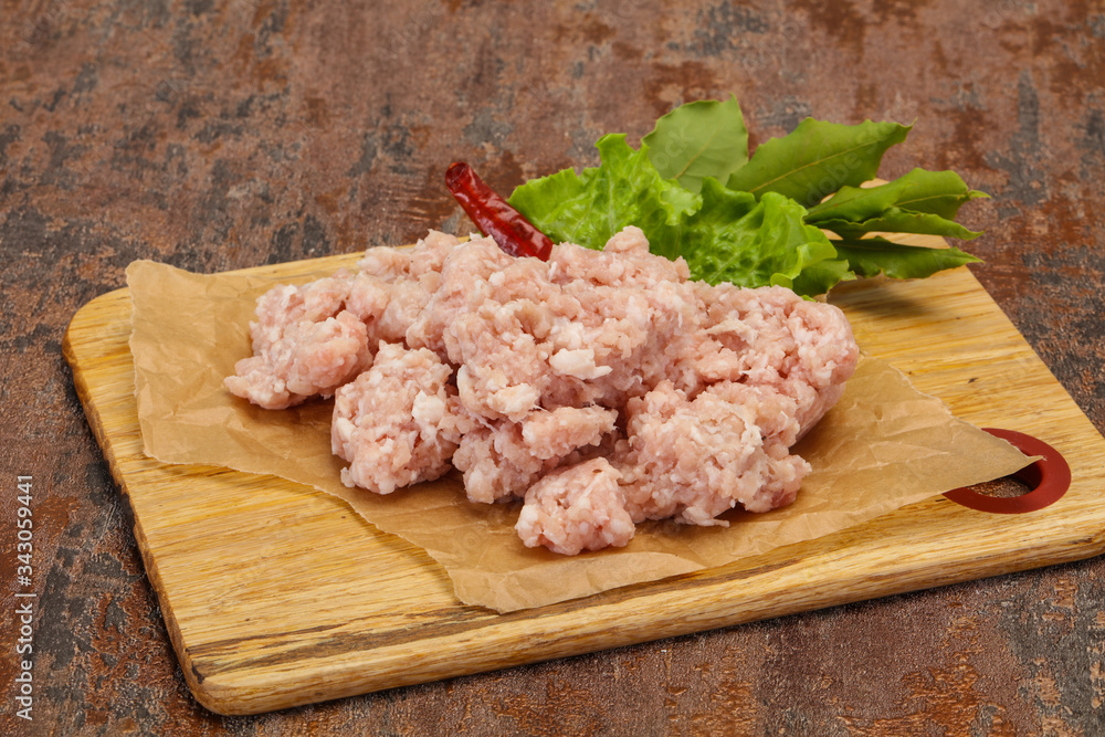 Homemade pork minced meat for cooking Homemade pork minced meat for cooking