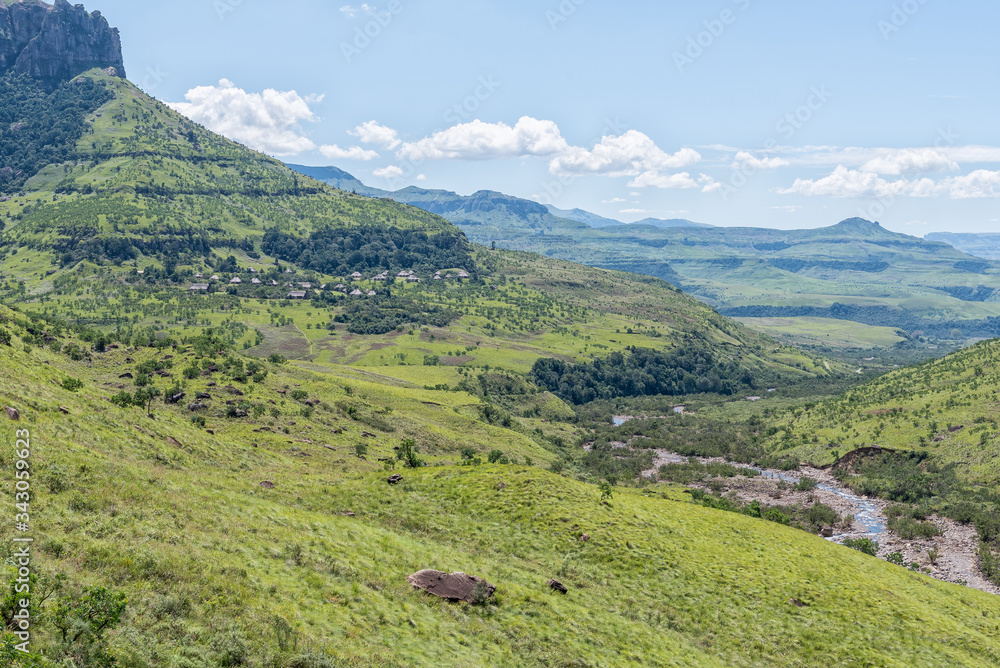 Thendele Camp and Tugela River Thendele Camp and Tugela River