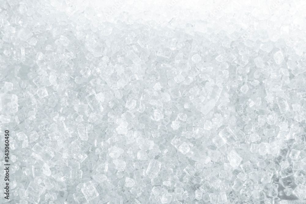 Light sugar sprinkled background at high magnification