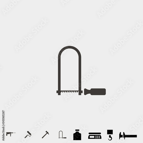 fretsaw icon vector illustration and symbol for website and graphic design