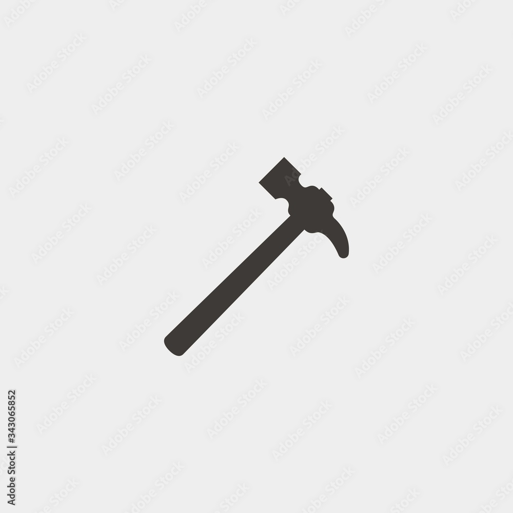 hammer icon vector illustration and symbol for website and graphic design hammer icon vector illustration and symbol for website and graphic design