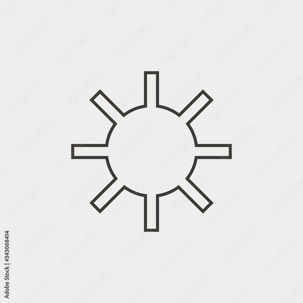 sunset icon vector illustration and symbol for website and graphic design