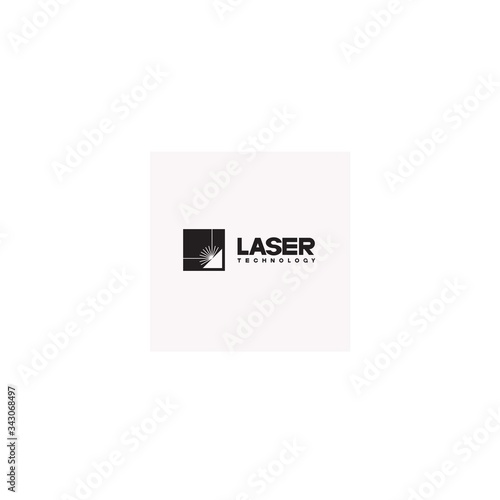 
The illustration consists of a laser cutting nozzle in the form of a symbol or logo. Laser cutting engraving