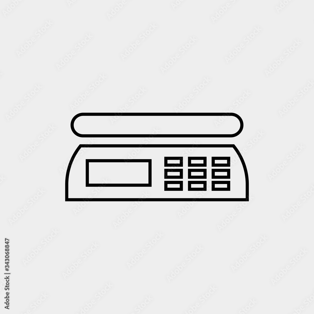 weighing scale icon vector illustration and symbol for website and graphic design weighing scale icon vector illustration and symbol for website and graphic design