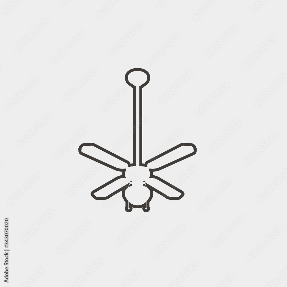 ceiling fan icon vector illustration and symbol for website and graphic design ceiling fan icon vector illustration and symbol for website and graphic design