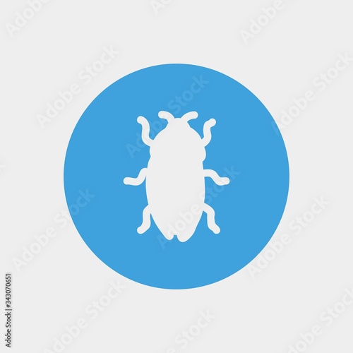 cockroach icon vector illustration and symbol for website and graphic design
