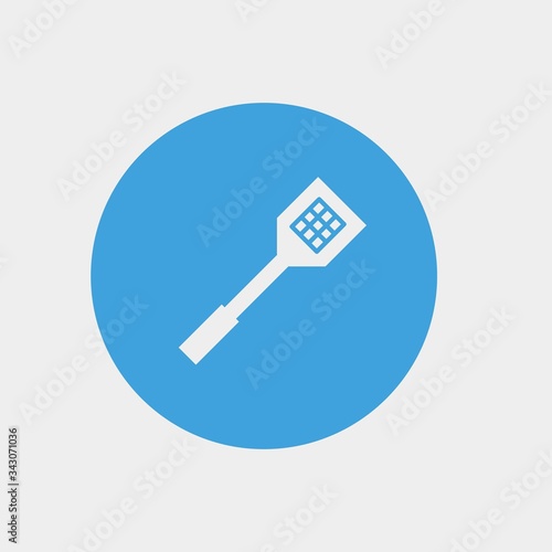 fly swatter icon vector illustration and symbol for website and graphic design