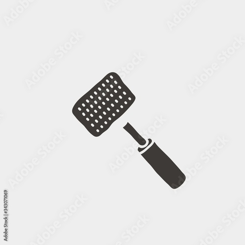 fly swatter icon vector illustration and symbol for website and graphic design