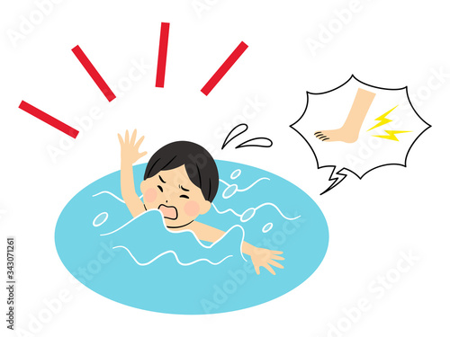illustration of family members with swimsuits