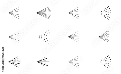 Spray icon set