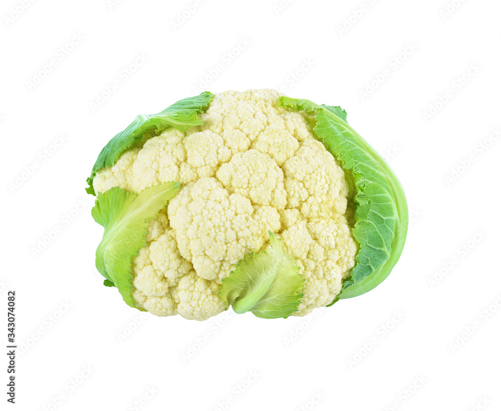 fresh cauliflower isolated on white background fresh cauliflower isolated on white background