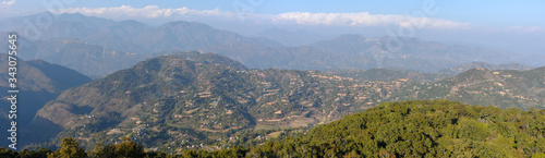 View at the himalaya ridge from Tansen on Nepal © fotoember