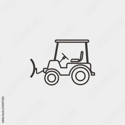 snow blower icon vector illustration and symbol for website and graphic design