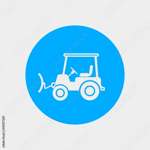 snow blower icon vector illustration and symbol for website and graphic design