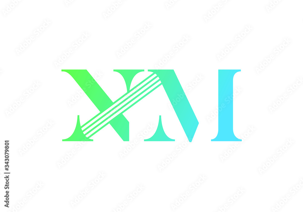 Initial Monogram Letter N M Logo Design Vector Template. NM Letter Logo Design Initial Monogram Letter N M Logo Design Vector Template. NM Letter Logo Design