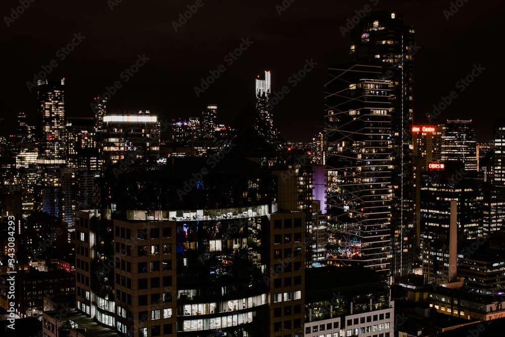 Toronto & ses building pendant la nuit Toronto & ses building pendant la nuit