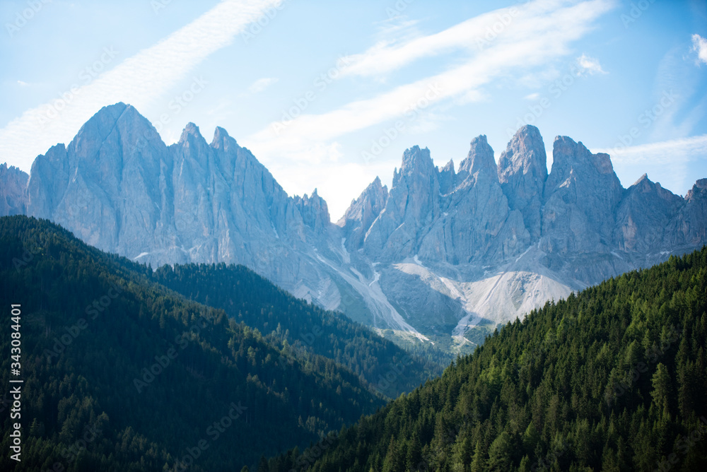 Dolomites Mounrains in Val di Funes, Italy