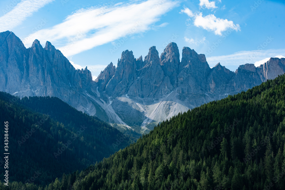 Dolomites Mounrains in Val di Funes, Italy