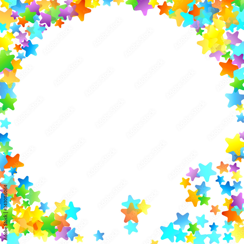 Rainbow Festive Confetti. Carnival Star Falling. Rainbow Festive Confetti. Carnival Star Falling.