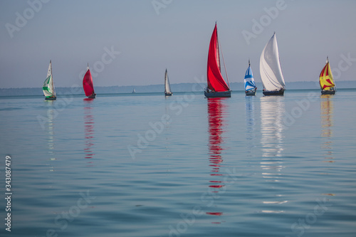 sailing competition at Lake Balaton