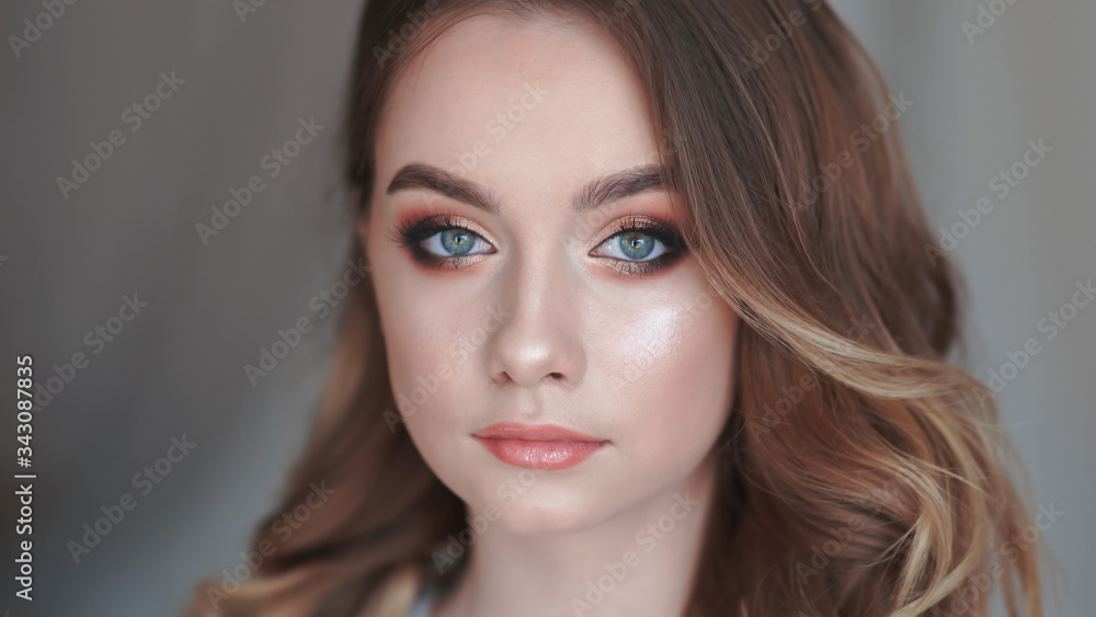 Beautiful 16 year old girl with beautiful makeup. Beautiful 16 year old girl with beautiful makeup.