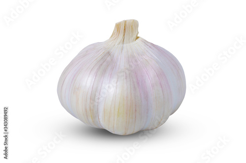 garlic isolated on white background include clipping path desing