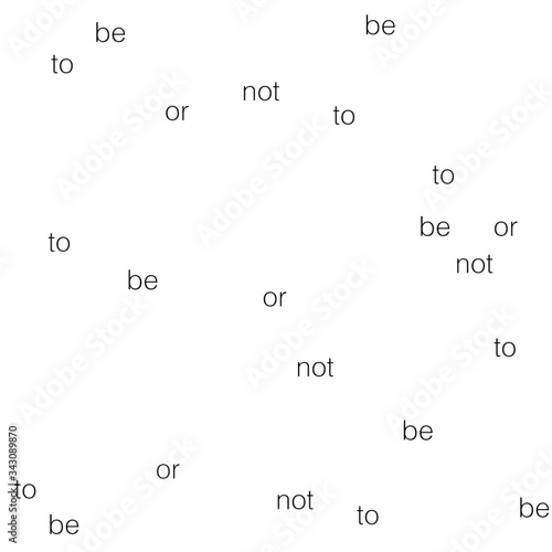 letter seamless pattern black and white