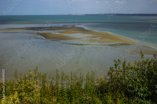 Saint-Brieuc, Brittany, France - September 26 2019: Réserve Naturelle de la Baie de Saint-Brieuc
