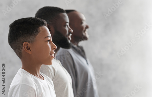 Konstfotografi Three Generations Men