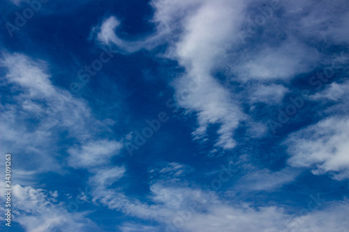 Plerin, Brittany, France - September 21 2019: Cloudy Sky in the coast of Plerin