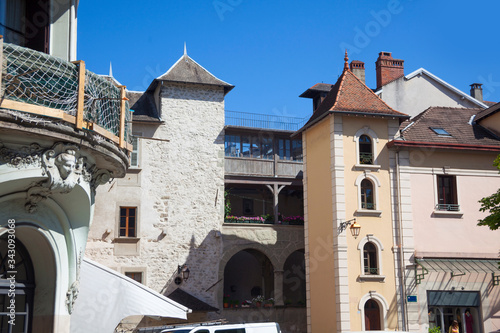 Obraz na płótnie Architecture from old city Chambery, Region Savoy, France w salonie