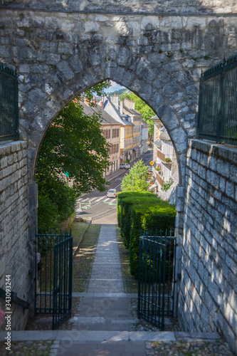 Obraz na płótnie Architecture from old city Chambery, Region Savoy, France w salonie
