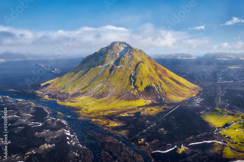 Maelifell Mountain in the Highlands of Iceland photo