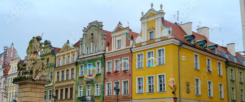 Panorama of Old Square Poznan. Jan Nepomucen in Poznań.