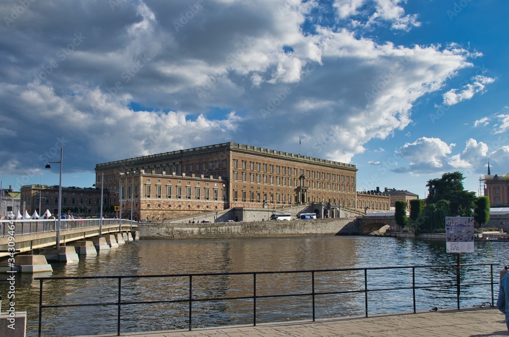 Fototapeta premium View of Royal palace in Stockholm, Sweden