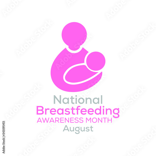 Vector illustration on the theme of National Breastfeeding awareness month observed each year during August.