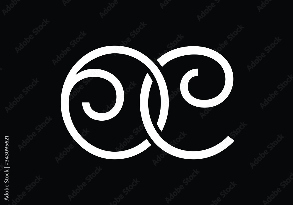 Initial Monogram Letter O C Logo Design Vector Template. OC Letter Logo Design Initial Monogram Letter O C Logo Design Vector Template. OC Letter Logo Design