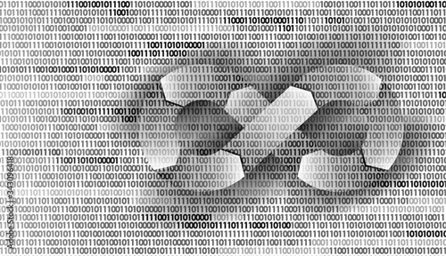 Devops software development operations infinity symbol. Programmer administration system life cycle quality. Coding building testing release monitoring. Data flow vector illustration
