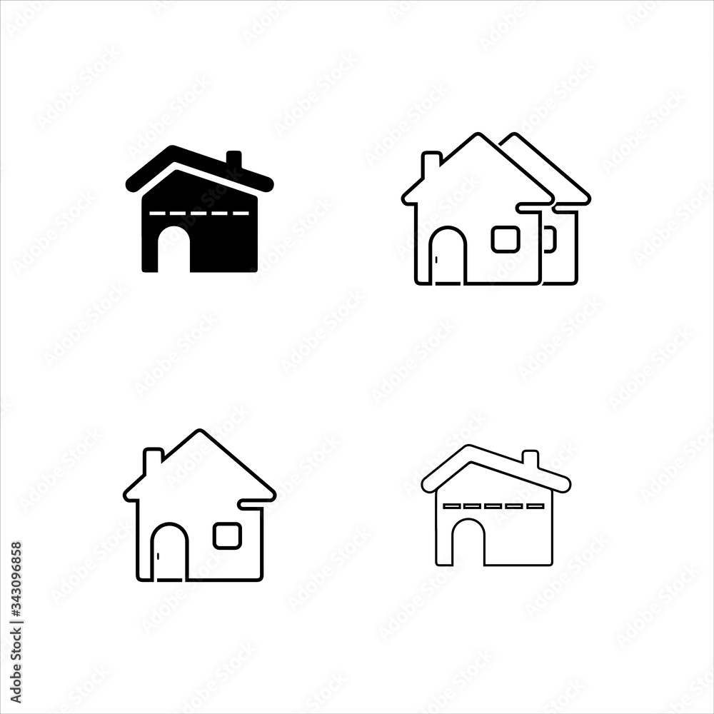 Home Vector icon illustration design template