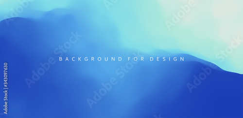 Blue abstract ocean seascape. Sea surface. Water waves. Nature background. Vector illustration for design. © Login