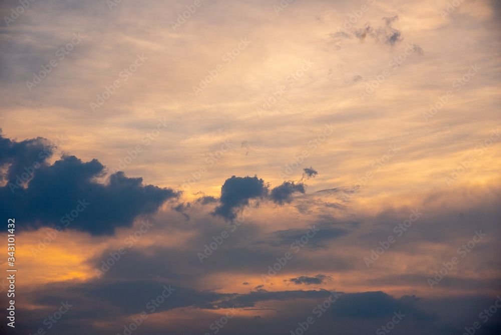 Fototapeta premium Sunset Sky Background